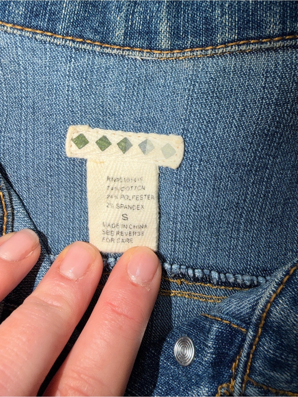 Women’s Blue Jean Jacket Size S - Picture 9 of 9